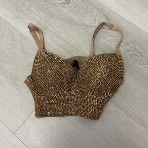 Windsor Gold Embellished Camisole Top